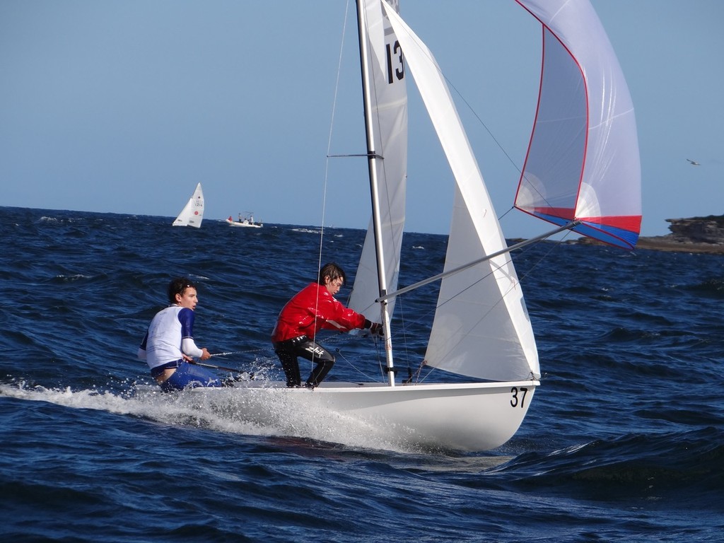  Ashley Heyworth and Daniel Heyworth from Manly - NSW Flying 11 Championships 2012 © Peter McIntosh
